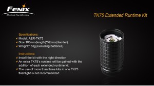 Fenix Kit Extensie Baterii AET-TK75